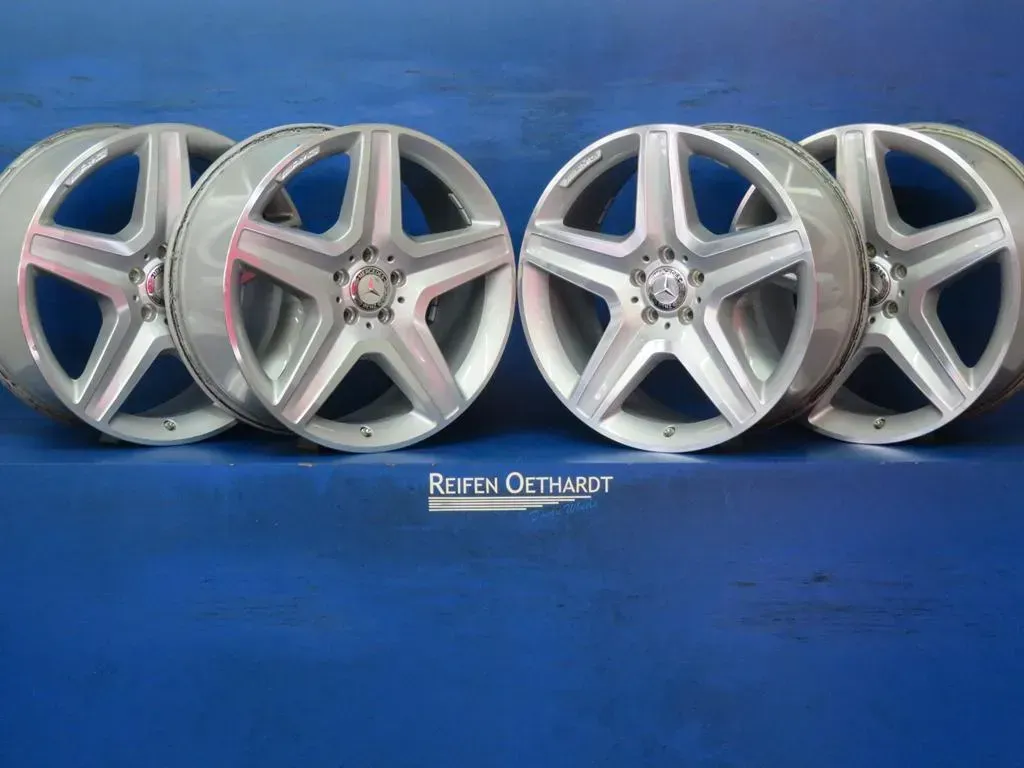 Original Mercedes Benz GLE + AMG 43 Typ 166 Mercedes Benz ML M-Klasse Typ 166 Alufelgen 20 Zoll AMG-5-Speichen-Design A1664012002 + RDKS + Nabendeckel gebraucht - Bild 1