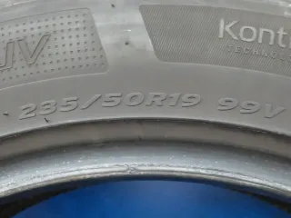 4x Sommerreifen 235/50 R19 99V Hankook Ventus S1 Evo 2 SUV DOT 1923 2x 4,5 mm / 2x 5,8 mm gebraucht - Bild 9
