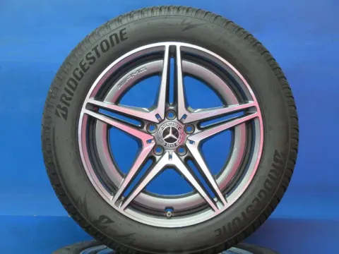 Background image for Original Mercedes Benz EQC Typ: N293 19 Zoll 5-Doppelspeichen-AMG-Rad Winterräder + RDKS Alufelgen A2934010700 Grau Winterreifen 2x 6,4 mm / 2x 7,2 mm
