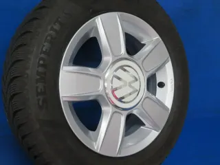 Original VW Up 14 Zoll 5-Speichen-Design Winterräder Alufelgen 1S0071494 Silber Winterreifen 2x 6,8 mm / 2x 7,7 mm - Bild 3