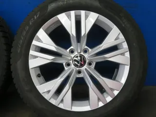Original VW Passat Alltrack VW Arteon 17 Zoll Stavanger Winterräder Alufelgen 3G0601025AB Silber Winterreifen 2x 5,8 mm / 2x 7,7 mm - Bild 13