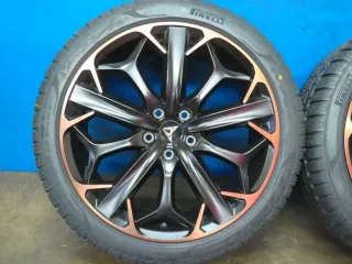 Original Cupra Formentor 19 Zoll 5-Y-Speichen-Rad Winterräder Alufelgen 5FF601025K Schwarz Winterreifen 4x 7,3 mm 99% - Bild 15