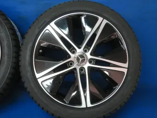 Original Mercedes A-Klasse Mercedes B-Klasse Mercedes CLA 18 Zoll 5-Speichen-Rad Winterräder + RDKS Alufelgen A1774010500 Schwarz Winterreifen neu - Bild 10
