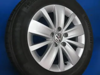 Original VW Sharan Typ 7N 16 Zoll Memphis Sommerräder Alufelgen 7N0601025K Silber Sommerreifen 2x 5 mm / 2x 6,8 mm - Bild 3