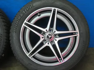 Original Mercedes Benz EQC Typ: N293 19 Zoll 5-Doppelspeichen-AMG-Rad Winterräder + RDKS Alufelgen A2934010700 Grau Winterreifen 2x 6,4 mm / 2x 7,2 mm - Bild 16