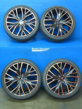 Original Cupra Leon 19 Zoll Exclusive II Winterräder Alufelgen 5FA601025R Schwarz Winterreifen Pirelli 2x 6,1 mm / 2x 6,7 mm - Bild 17