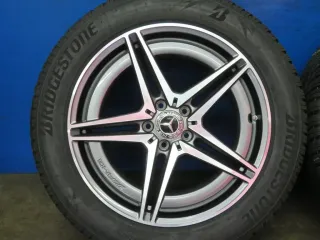 Original Mercedes Benz EQC Typ: N293 19 Zoll 5-Doppelspeichen-AMG-Rad Winterräder + RDKS Alufelgen A2934010700 Grau Winterreifen 2x 6,4 mm / 2x 7,2 mm - Bild 17