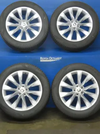 Original Skoda Enyaq 80 / 80X / 85 / 85X / RS Typ NY Skoda Elroq 19 Zoll Crystal Sommerräder Alufelgen 5LA601025 Silber Sommerreifen 100% - Bild 13