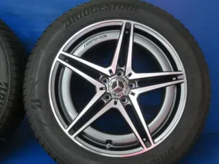 Original Mercedes Benz EQC Typ: N293 19 Zoll 5-Doppelspeichen-AMG-Rad Winterräder + RDKS Alufelgen A2934010700 Grau Winterreifen 2x 6,4 mm / 2x 7,2 mm - Bild 13