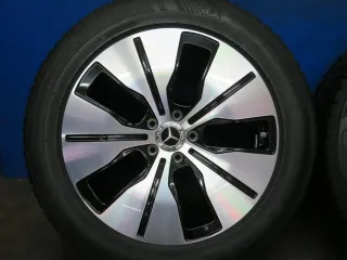 Original Mercedes Benz EQC Typ: N293 19 Zoll 5-Speichen-Rad Winterräder + RDKS Alufelgen A2934010100 Schwarz glanzgedreht Winterreifen 2x 5,6 / 2x 8 mm - Bild 15