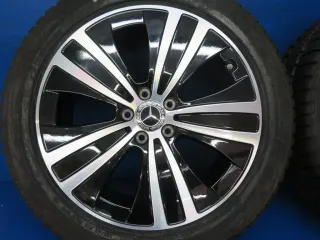 Original EQE Limousine Typ V295 19 Zoll 5-Speichen-Rad Winterräder + RDKS Alufelgen A2954011200 Schwarz Winterreifen 4x 100% - Bild 6