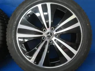 Original EQE Limousine Typ V295 19 Zoll 5-Speichen-Rad Winterräder + RDKS Alufelgen A2954011200 Schwarz Winterreifen 4x 100% - Bild 7