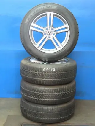 Original GLC-Klasse SUV + GLC Coupe Typ X253 + C253 18 Zoll 5-Doppelspeichen-Rad Winterräder + RDKS A2534014500 Grau Winterreifen 2x 5,6 mm / 2x 6,5 mm - Bild 2