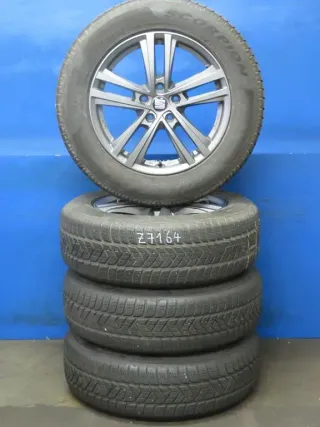 Original Seat Tarraco 17 Zoll Abrera II Winterräder Alufelgen SE027017 Anthrazit Winterreifen 2x 6,5 mm / 2x 7 mm - Bild 2