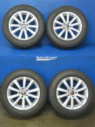 Original VW Passat Limousine VW Passat Variant 16 Zoll Merano Winterräder Alufelgen 3G0071496B Silber Winterreifen 2x 6,6 mm 2x 8,7 mm - Bild 17