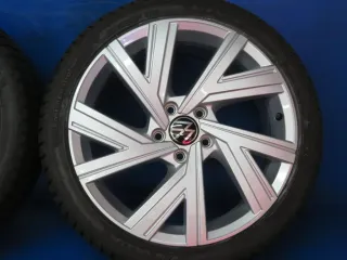 Original VW Golf 8 18 Zoll Bergamo Winterräder Alufelgen 5H0601025M Silber Winterreifen 2x 7,8 mm / 2x 8,8 mm - Bild 11