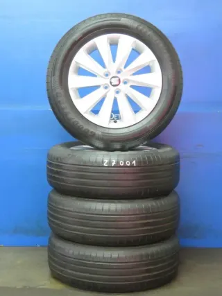 Original Seat Arona Typ KJ 16 Zoll 10-Speichen-Rad Sommerräder Alufelgen 6F9601025 Silber Sommerreifen 4x 99,9% - Bild 2