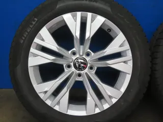 Original VW Passat Alltrack VW Arteon 17 Zoll Stavanger Winterräder Alufelgen 3G0601025AB Silber Winterreifen 2x 5,8 mm / 2x 7,7 mm - Bild 14