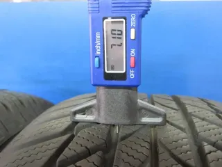Original Skoda Kodiaq 17 Zoll 5-Arm-Rotor Winterräder Alufelgen 565601025J Silber Winterreifen 2x 7,1 mm / 2x 6,8 mm - Bild 7