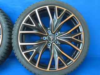 Original Cupra Leon 19 Zoll Exclusive II Winterräder Alufelgen 5FA601025R Schwarz Winterreifen Pirelli 2x 6,1 mm / 2x 6,7 mm - Bild 11