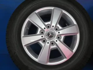 Original Mercedes Sprinter Baureihe 910 16 Zoll 6-Speichen-Rad Sommerräder + RDKS Alufelgen A9104010700 Silber Sommerreifen 4x 8,5 mm - Bild 10