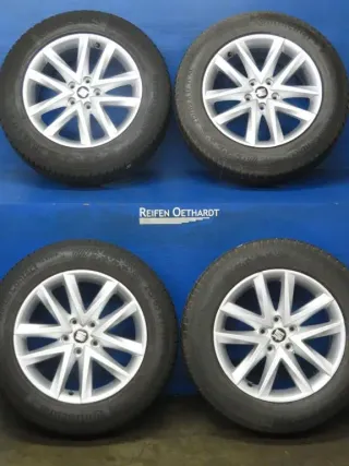 Original Seat Tarraco 17 Zoll Dynamic Winterräder Alufelgen 5FJ601025 Silber Winterreifen 2x 7,5 mm / 2x 7,8 mm - Bild 15