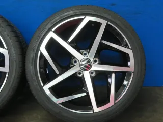 Original VW Golf 8 18 Zoll Dallas Sommerräder Alufelgen 5H0601025G Schwarz Sommerreifen 2x 6,3 mm / 2x 6,7 mm - Bild 13