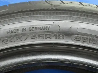 4x Sommerreifen 245/45 R18 96W Goodyear Eagle F1 Asymmetric 3 3921 2x 7 mm / 2x 7,3 mm gebraucht - Bild 9